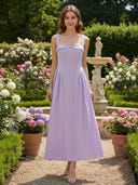 Spaghetti Straps Satin Ruched Long Bridesmaid Dresses