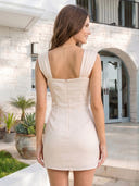 Satin Mermaid Spaghetti Straps Short Homecoming Dresses
