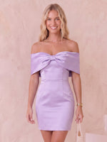 Satin Mermaid Off the Shoulder Sleeveless Short Homecoming Dresses