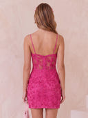Satin Mermaid Spaghetti Straps Sleeveless Corset Lace Applique Short Homecoming Dresses