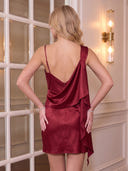 Satin Sheath Sleeveless Short Homecoming Dresses