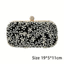 Classic Beadings Geometric Delicated Rhinestone Elegant Hand Bags