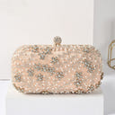 Classic Beadings Geometric Delicated Rhinestone Elegant Hand Bags
