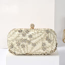 Classic Beadings Geometric Delicated Rhinestone Elegant Hand Bags