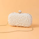 Classic Pearl Geometric Delicated Rhinestone Elegant Hand Bags