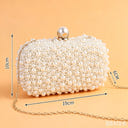 Classic Pearl Geometric Delicated Rhinestone Elegant Hand Bags
