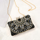 Classic Glitter Geometric Delicated Rhinestone Elegant Hand Bags