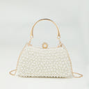 Pearl Glitter Geometric Delicated Rhinestone Elegant Hand Bags