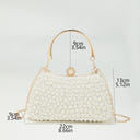 Pearl Glitter Geometric Delicated Rhinestone Elegant Hand Bags