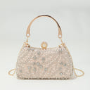 Pearl Glitter Geometric Delicated Rhinestone Elegant Hand Bags