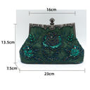 Glitter Rhinestone Geometric Delicated Embroidery Hand Bags