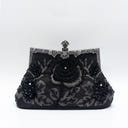 Glitter Rhinestone Geometric Delicated Embroidery Hand Bags