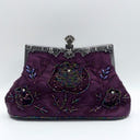 Glitter Rhinestone Geometric Delicated Embroidery Hand Bags