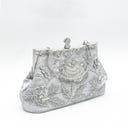 Glitter Rhinestone Geometric Delicated Embroidery Hand Bags