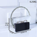 Delicated Glitter Rhinestone Beadings Bow Hand Bags