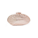 Sparkling Fan-Shaped Metallic Clutch Hand Bags