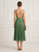 A Line Pleated Sweetheart Sleeveless Tea Length Cocktail Dresses