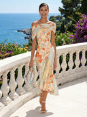 Mermaid Off Shoulder Sleeveless Midi Length Cocktail Dresses