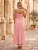 Chiffon Off Shoulder V Neck Long Mermaid Cocktail Dresses