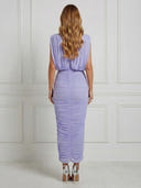 Tulle Mermaid Boat Neck Sleeveless Maxi Cocktail Dresses