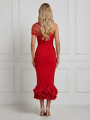 Satin Mermaid One Shoulder Maxi Cocktail Dresses