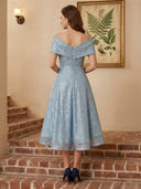 Sequin A Line Off Shoulder Long Cocktail Dresses