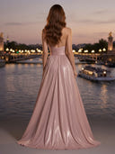 Halter A Line Long Evening Dresses