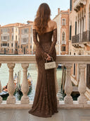 Lace Strapless Mermaid Long Evening Dresses