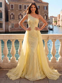 One Shoulder Mermaid Long Evening Dresses