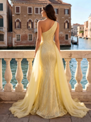 One Shoulder Mermaid Long Evening Dresses