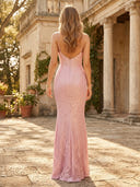 Sequin V Neck Mermaid Long Evening Dresses
