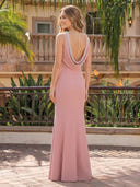 Jewel Mermaid Long Evening Dresses with Pearls