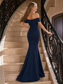 off the Shoulder Mermaid Lace Appliques Evening Dresses
