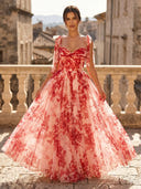 Spaghetti Straps A Line Sweetheart Sleeveless Long Evening Dresses