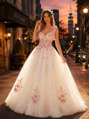 A Line Tulle Sweetheart Sleeveless Long Evening Dresses