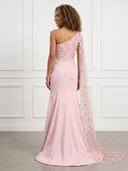 Mermaid Sparkly Satin One Shoulder Sleeveless Evening Dresses