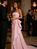 Mermaid Strapless Sleeveless Long Evening Dresses with Beads