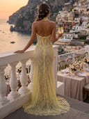 Mermaid Sweetheart Sleeveless Long Evening Dresses with Slit