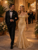 Mermaid Off the Shoulder Long Evening Dresses with Flower
