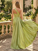 Sparkly Sequin Mermaid One Shoulder Long Evening Dresses