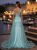 Satin Mermaid Sweetheart Off Shoulder Long Evening Dresses