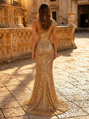 Sequin Mermaid One Shoulder Long Evening Dresses