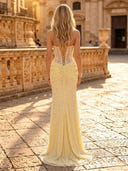 Glitter Sequin Mermaid Strapless Long Evening Dresses with Corset