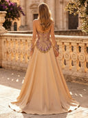 Satin A Line Strapless Sleeveless Long Evening Dresses