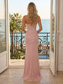 Sequin Mermaid Strapless Sleeveless Long Evening Dresses