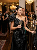 Mermaid Evening Dresses One Shoulder Sequin Floor-Length Formal Dress Wedding Guest
