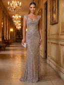 Sparkly Sequin Evening Dresses Mermaid Spaghetti Straps Long Formal Dress Party Dress