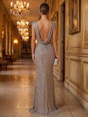 Sparkly Sequin Evening Dresses Mermaid Spaghetti Straps Long Formal Dress Party Dress