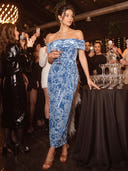 Mermaid Evening Dresses Velvet Off Shoulder Ankle Length Cocktail Party Dress Back Zipper