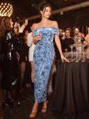 Mermaid Evening Dresses Velvet Off Shoulder Ankle Length Cocktail Party Dress Back Zipper